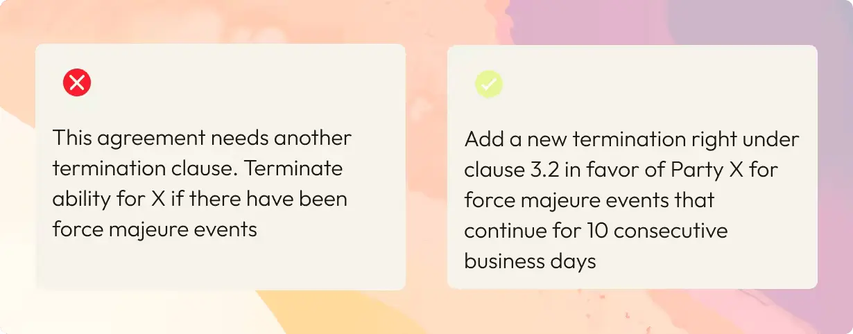 Detailed prompts example