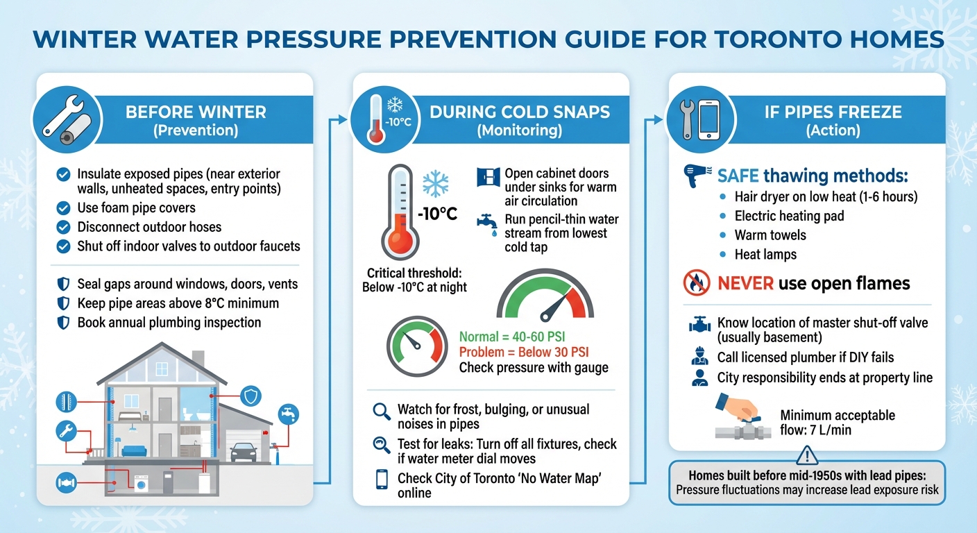 How to Prevent and Fix Low Water Pressure in Toronto Winters