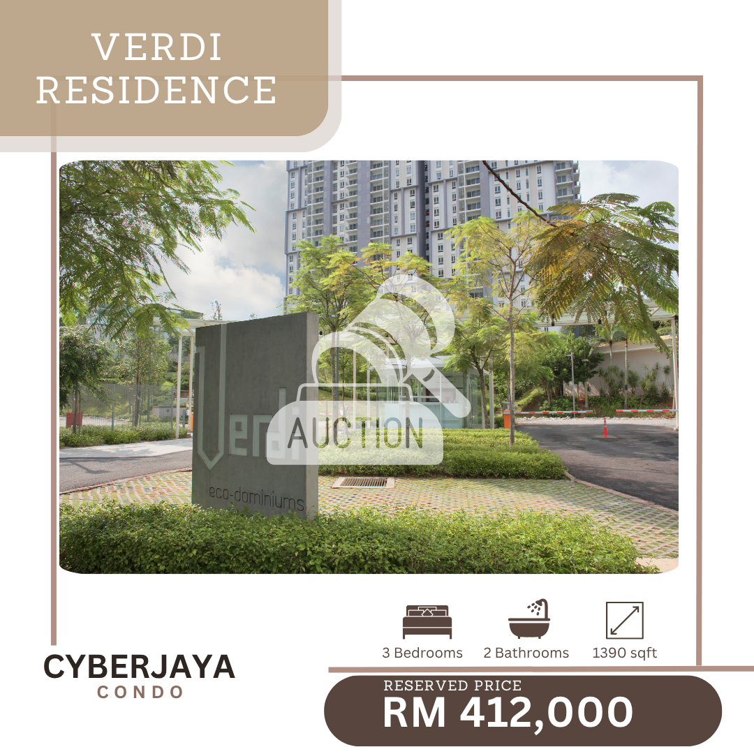 [LELONG]  Verdi Eco Residence @ Sympony Hills  34% Below Market Value