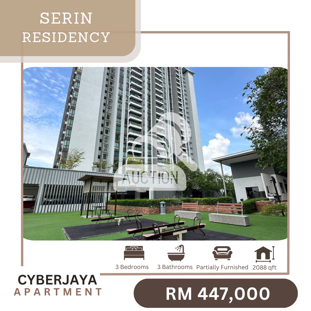 [LELONG] Serin Residency Huge Unit For Auction ! 