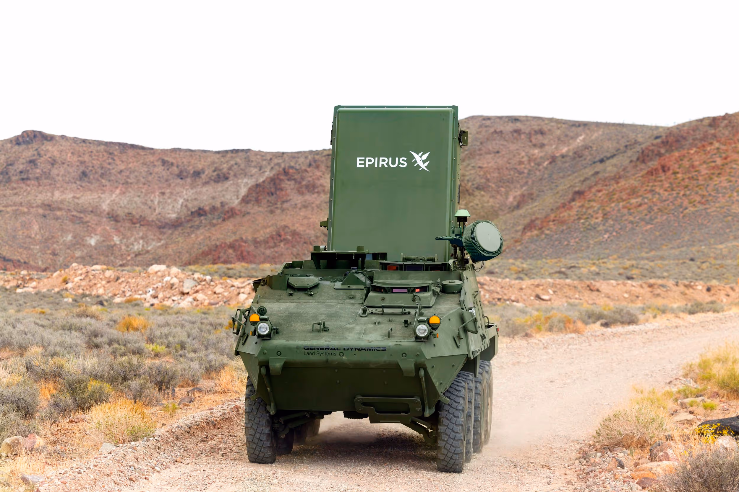 GDLS Stryker integrated with Epirus Leonidas
