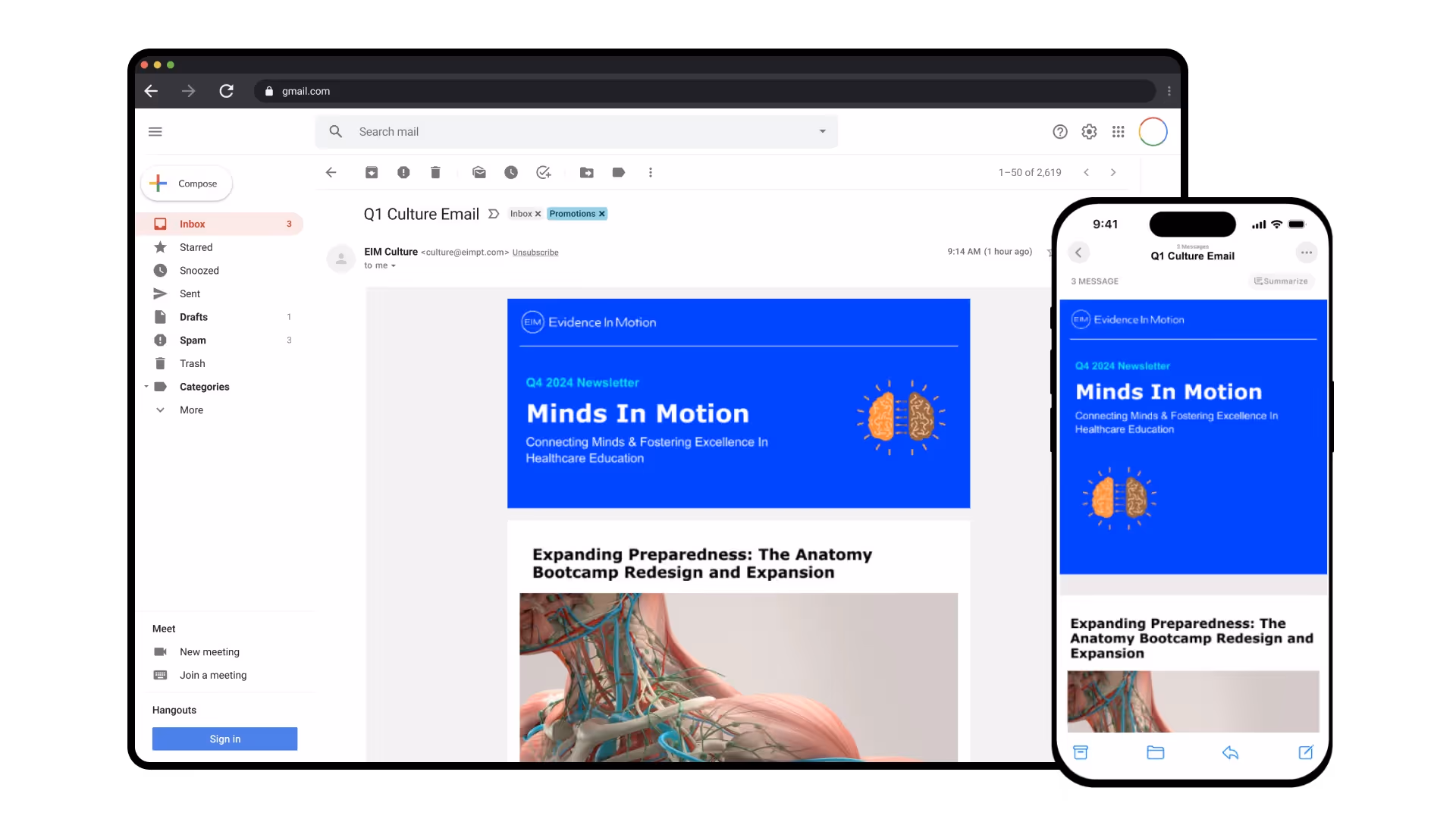 The responsive web version hosts full articles and features a sticky table of contents for easy navigation.