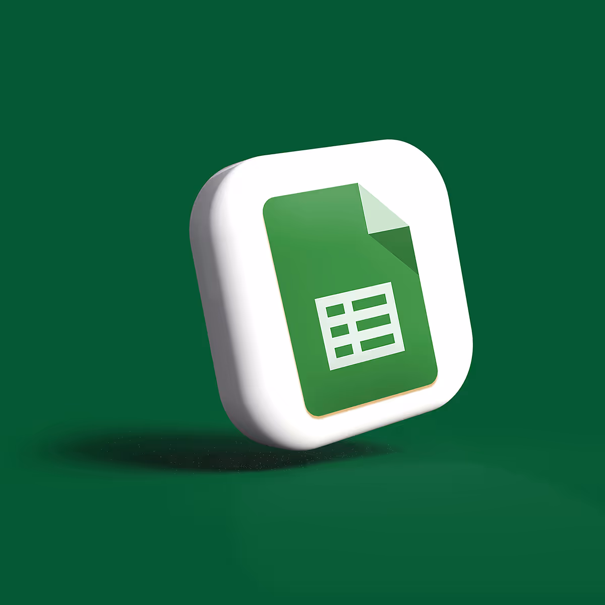 Google Sheets icon with a digital marketing theme