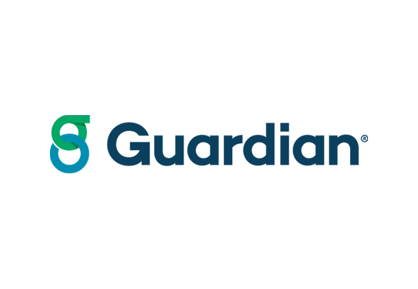 Guardian company logo featuring a stylized shield icon with green and blue elements and the word 'Guardian' in dark blue text.