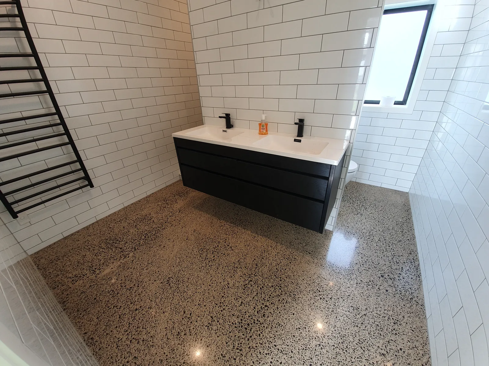 Pukekohe Shed Conversion - polished concrete floor