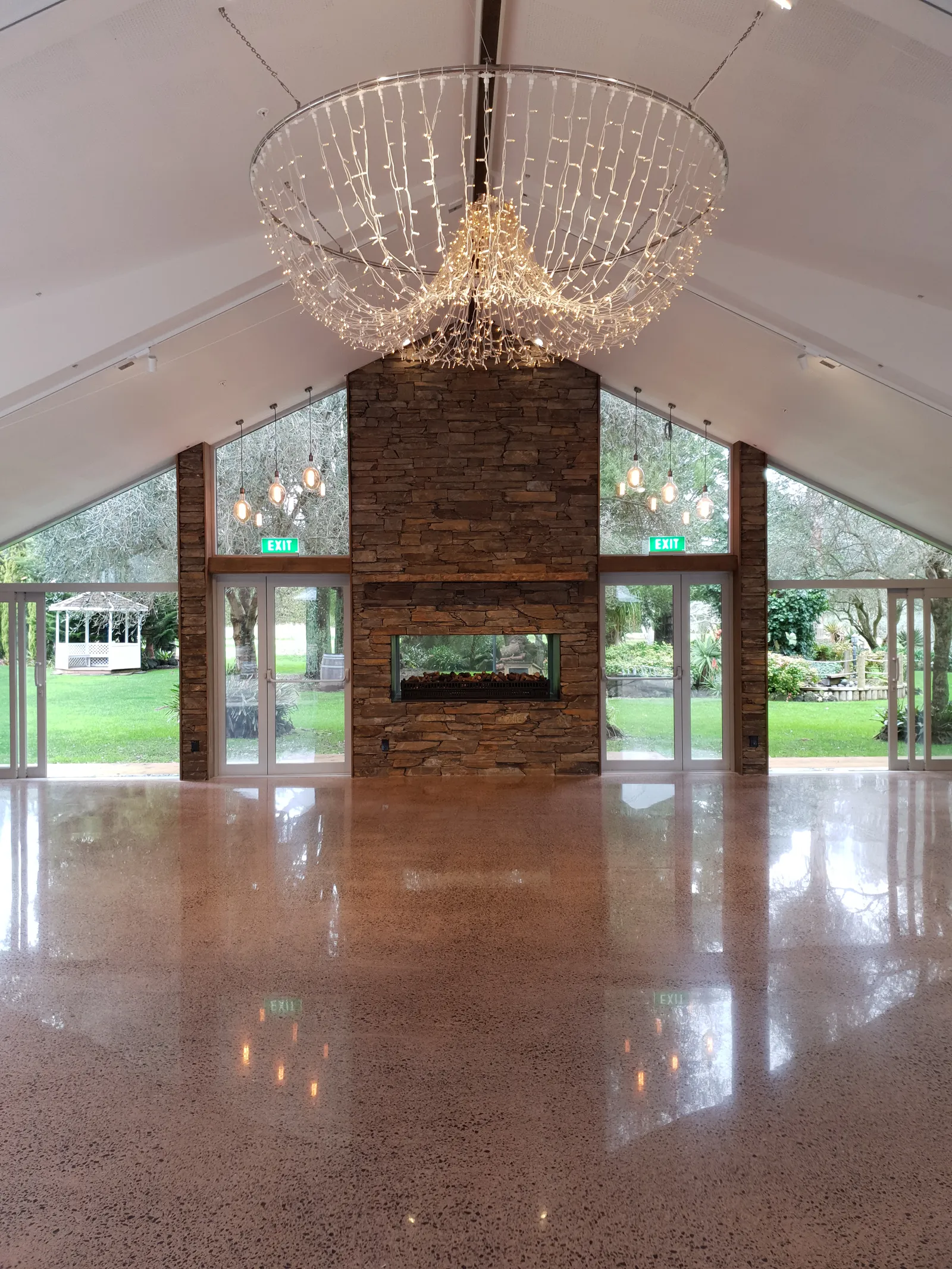 Markovina Vineyard Kumeu Event Floor - polished concrete floor