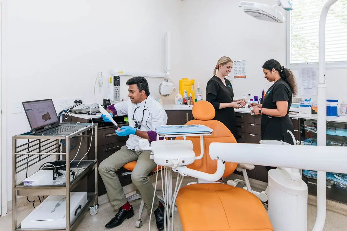 Bentley Plaza dentists at work, a short drive from Kensington