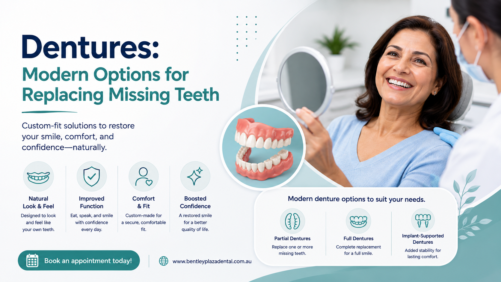 Dentures: Modern Options for Replacing Missing Teeth