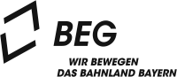 BEG Logo - Bavarian Railway Company for regional rail transport