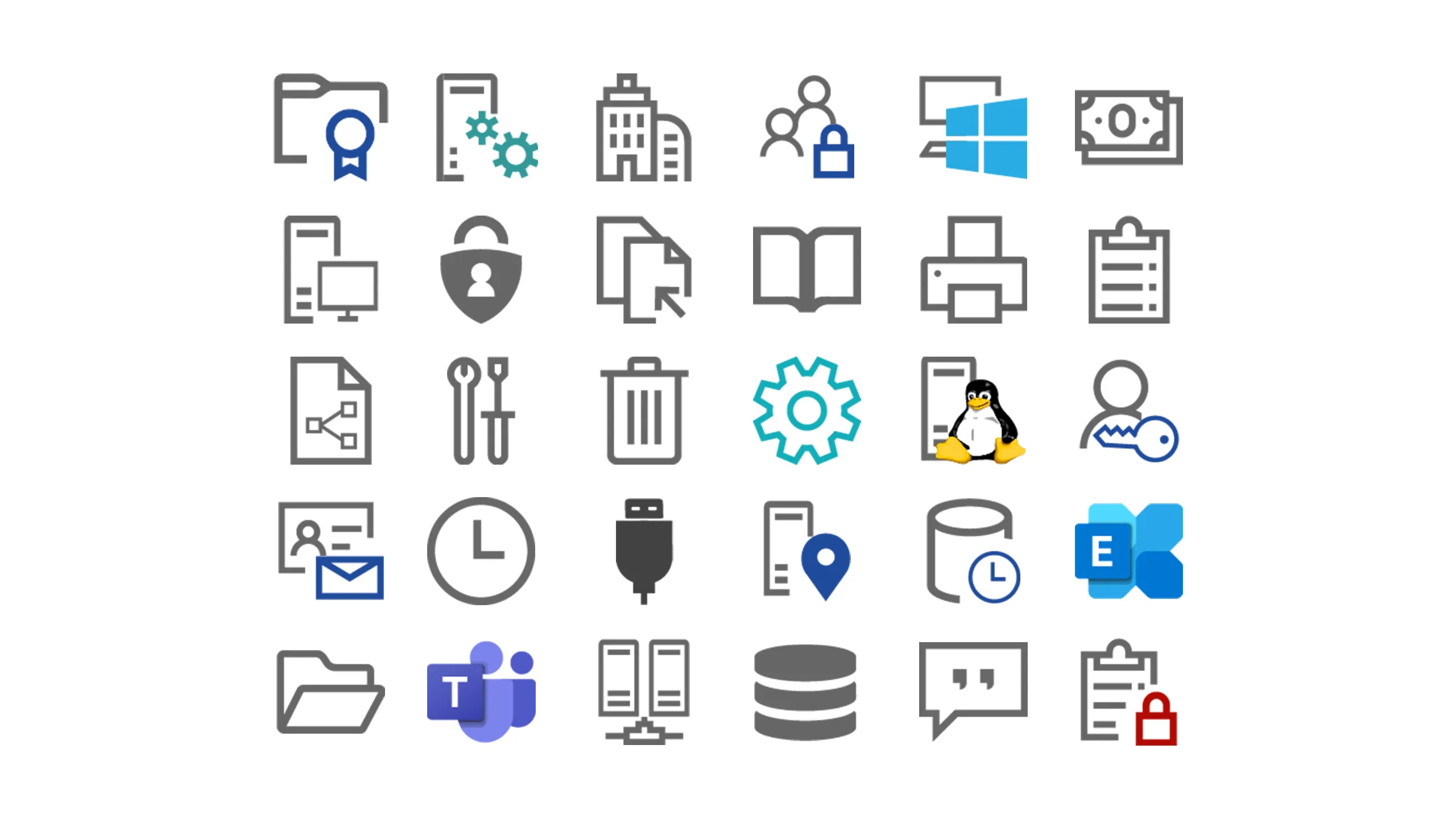 Custom icons or icon packs can be stored in Docusnap