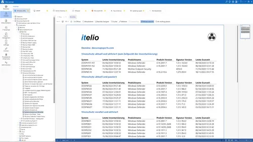 Screenshot Bericht Status Virenscanner