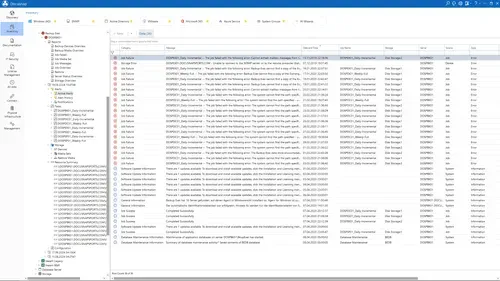 Backup Exec data explorer screenshot