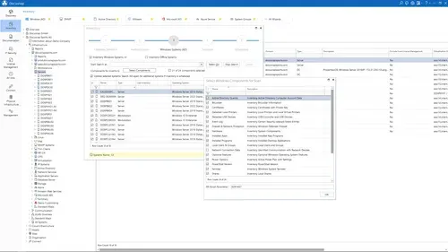 Screenshot of the inventory wizard
