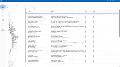 SharePoint data explorer screenshot