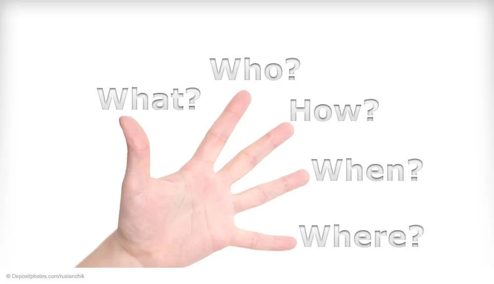 The five W questions of emergency preparedness