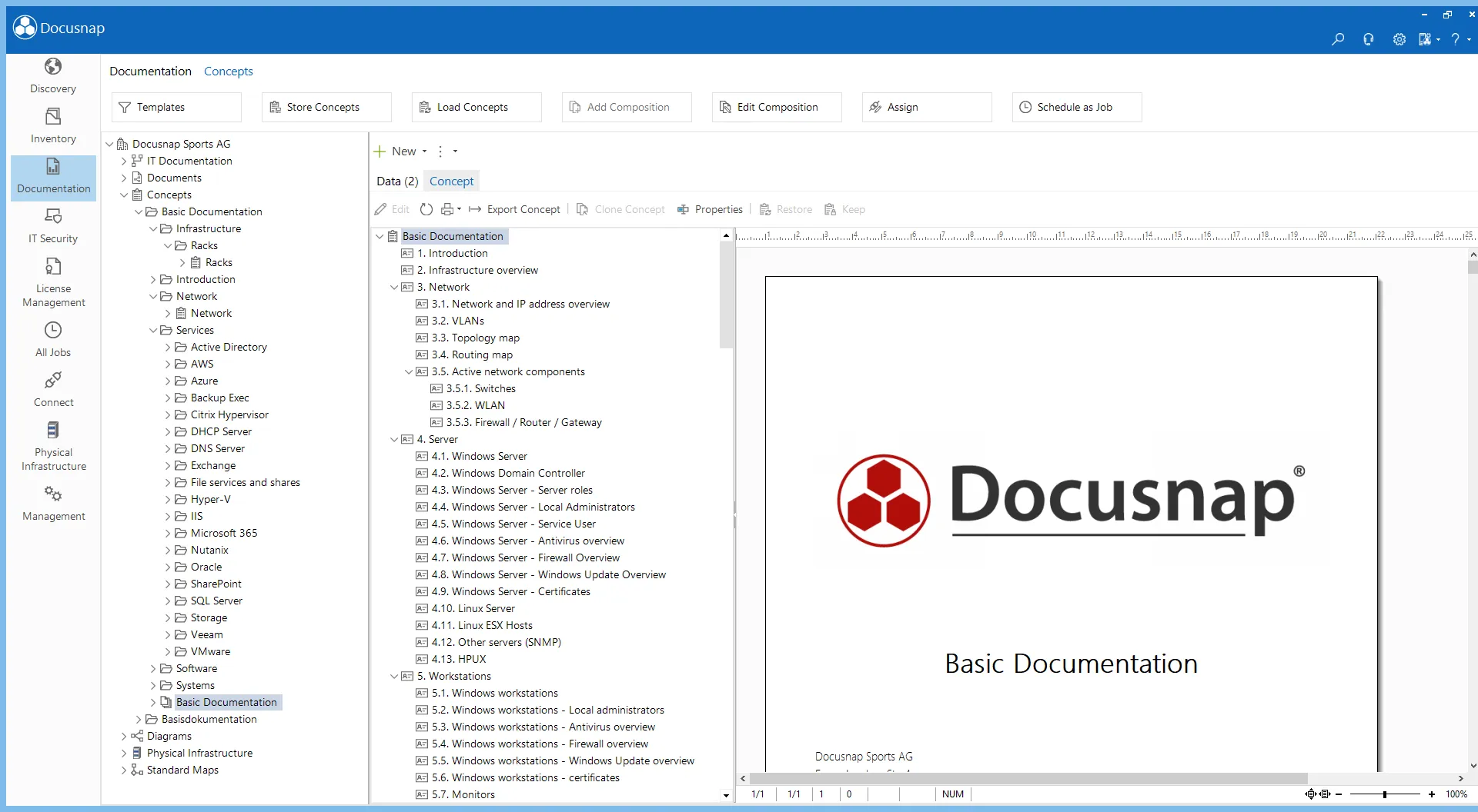 Screenshot of the compilation of relevant reports