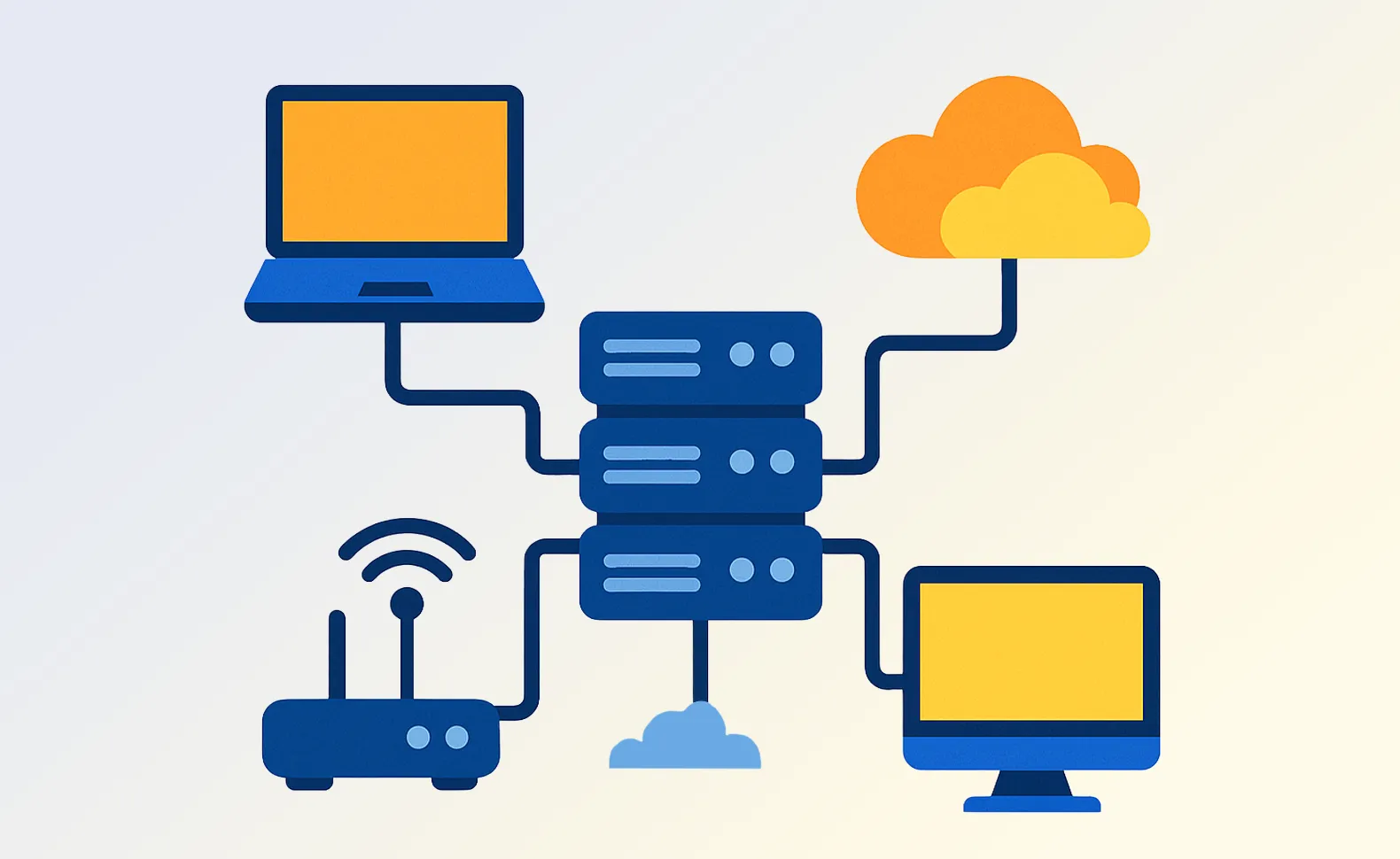 Computer networks explained in an understandable way — structure and use