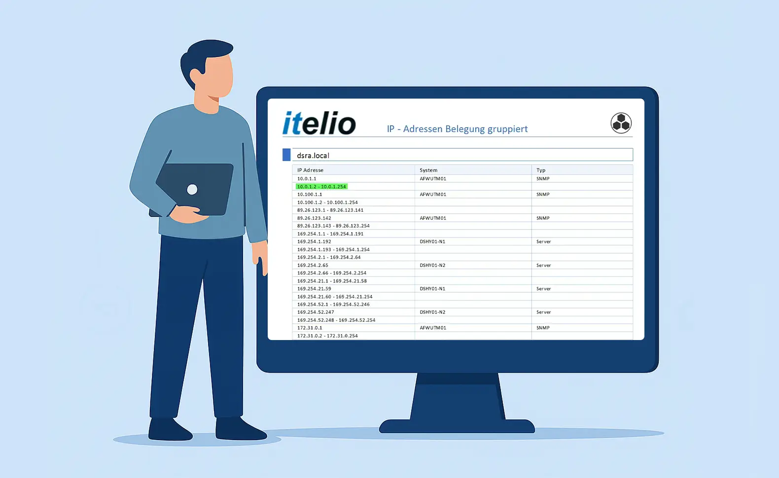 Freie IP-Adressen finden mit Docusnap