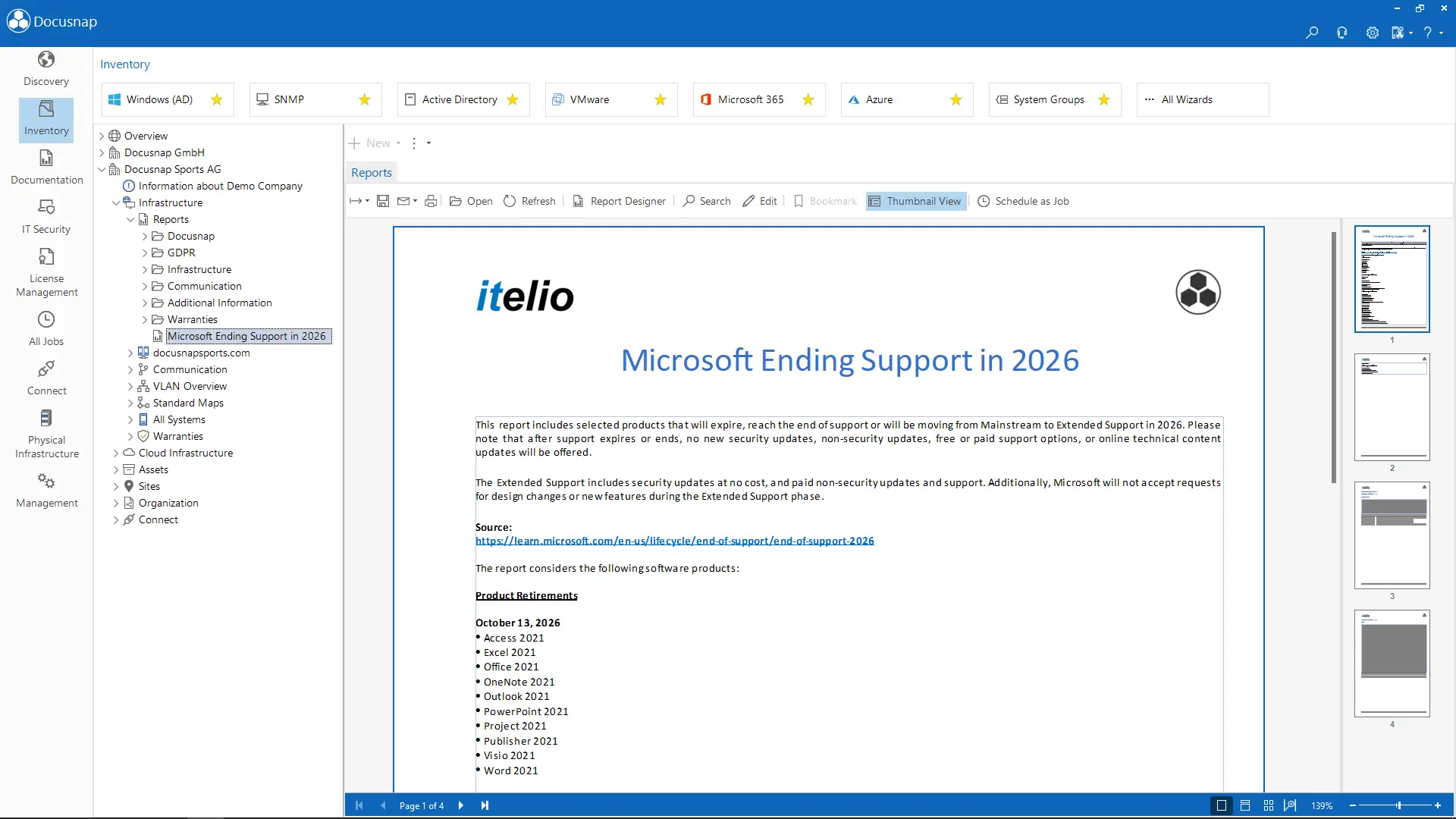 Microsoft Support End Report
