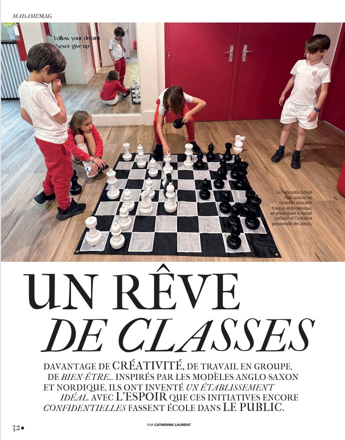 Presse et actualités du réseau Esclaibes International Schools : article Madame Figaro