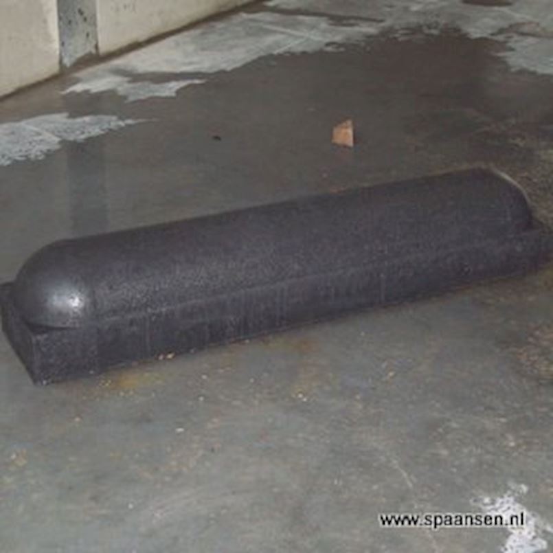 Stootband 95x20x17 cm 2x rond Zwart