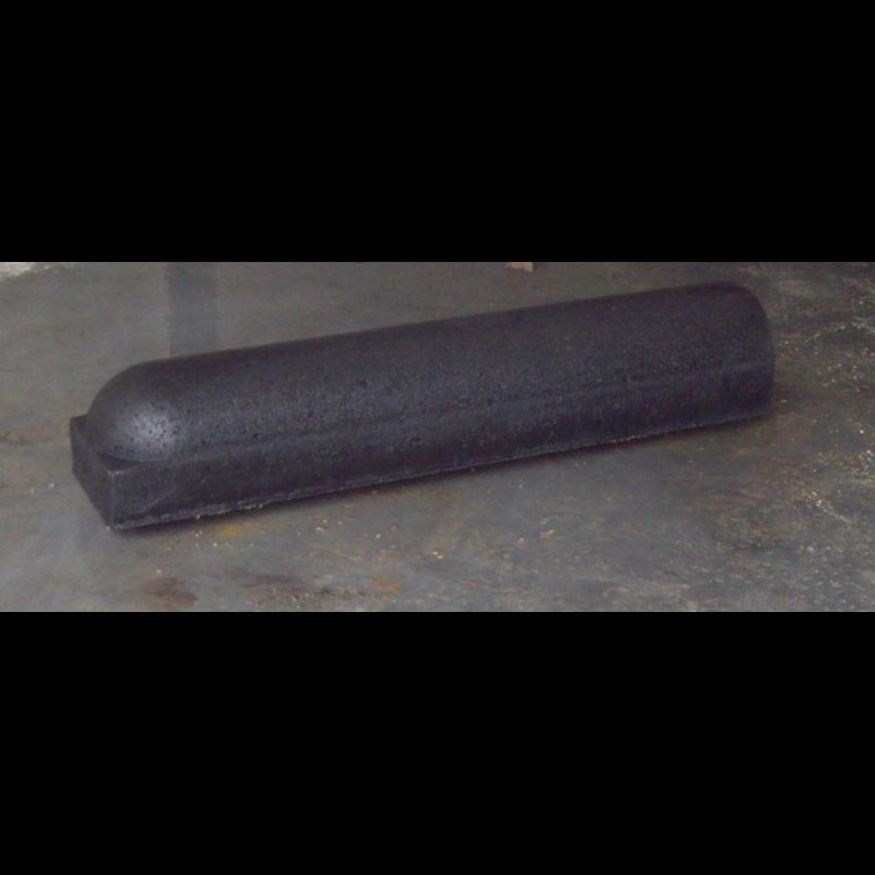 Stootband 95x20x17 cm 1x rond Zwart