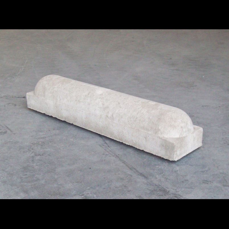 Stootband 100x20x20 cm 2x rond Grijs