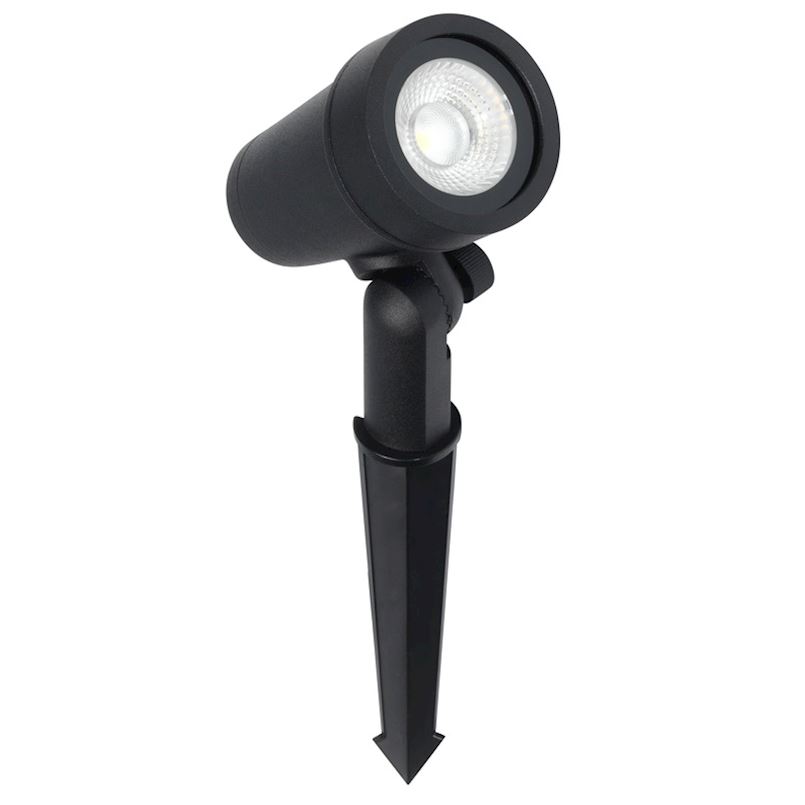 Hamulight Prikspot Nisa rechte kap zwart 6W Warm White