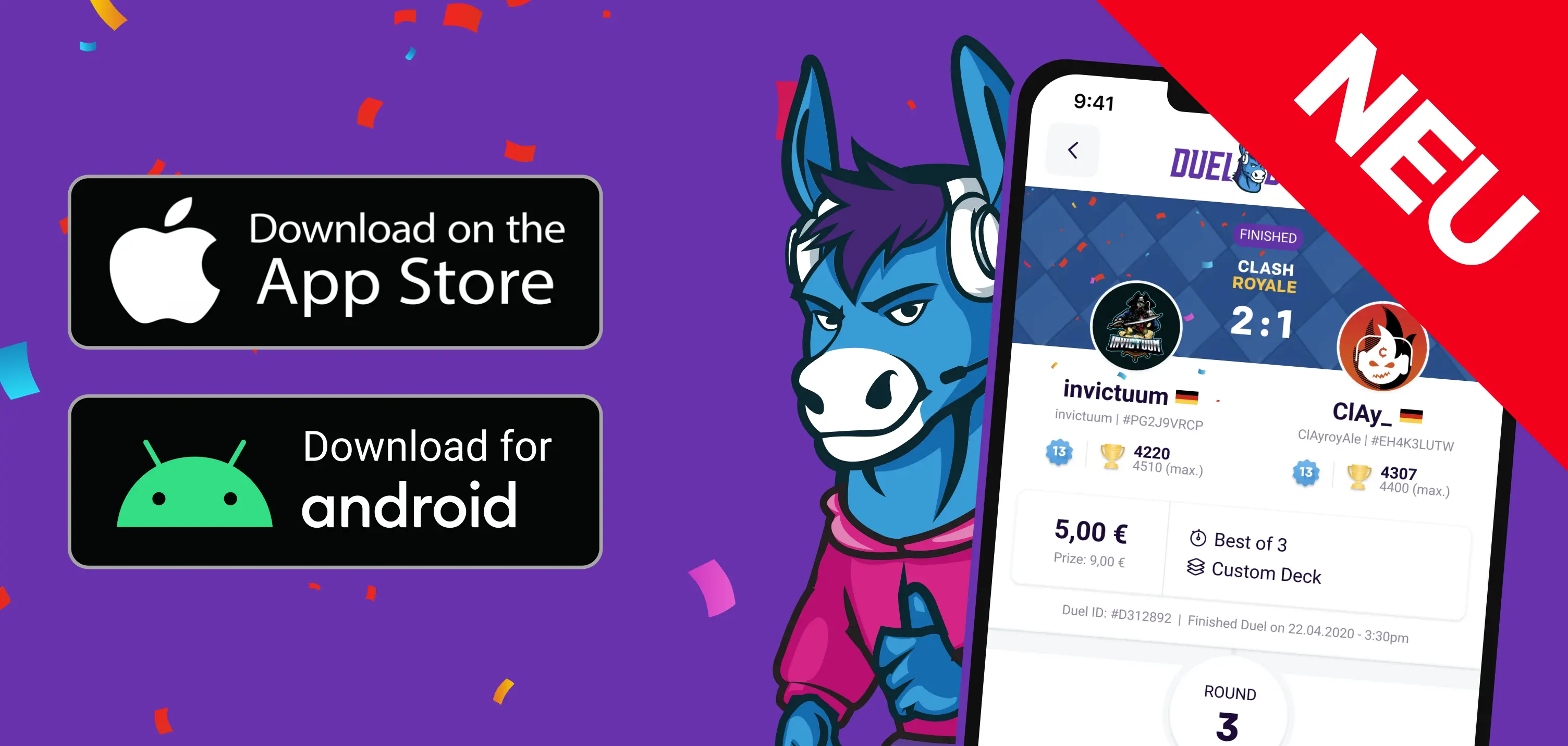 Nun auch im App Store und als Download für Android