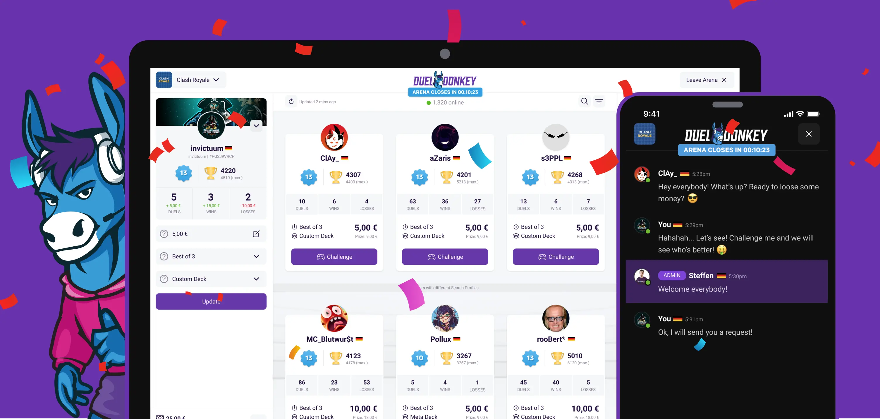 DuelDonkey with new design