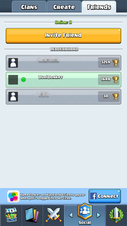 Clash Royale Screenshot Friends List