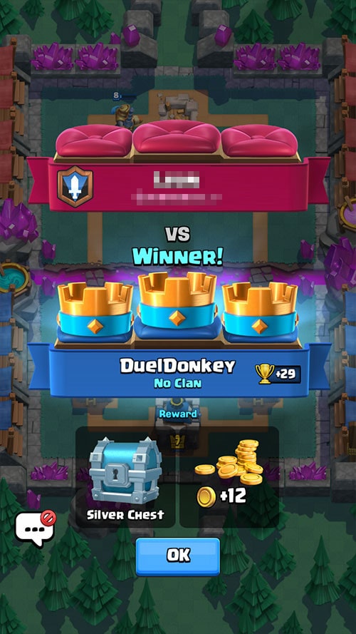 Clash Royale Screenshot Duel Result