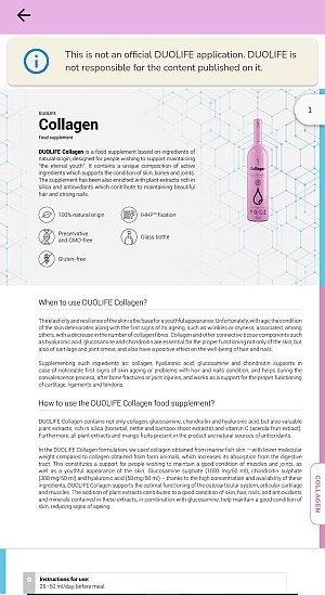 Supplement detail card