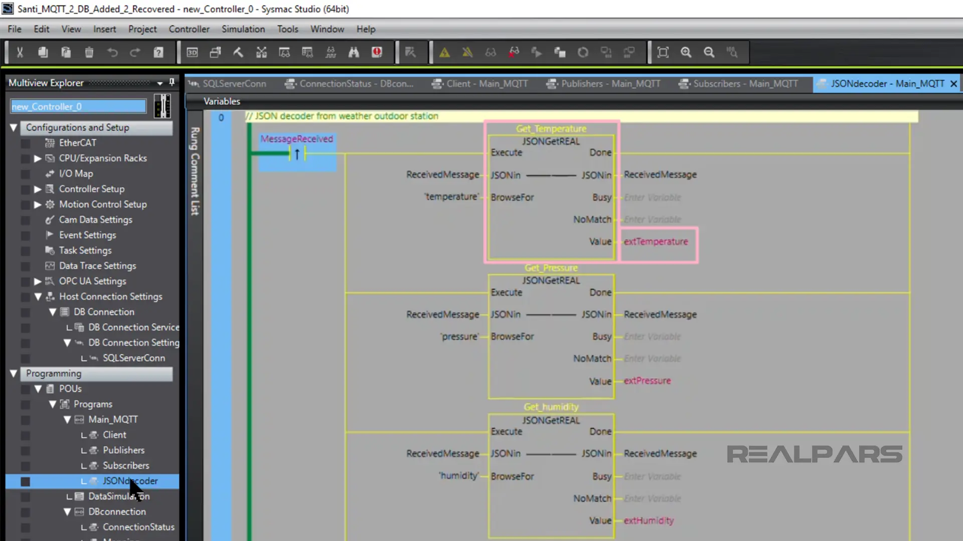 JSONdecoder function blocks