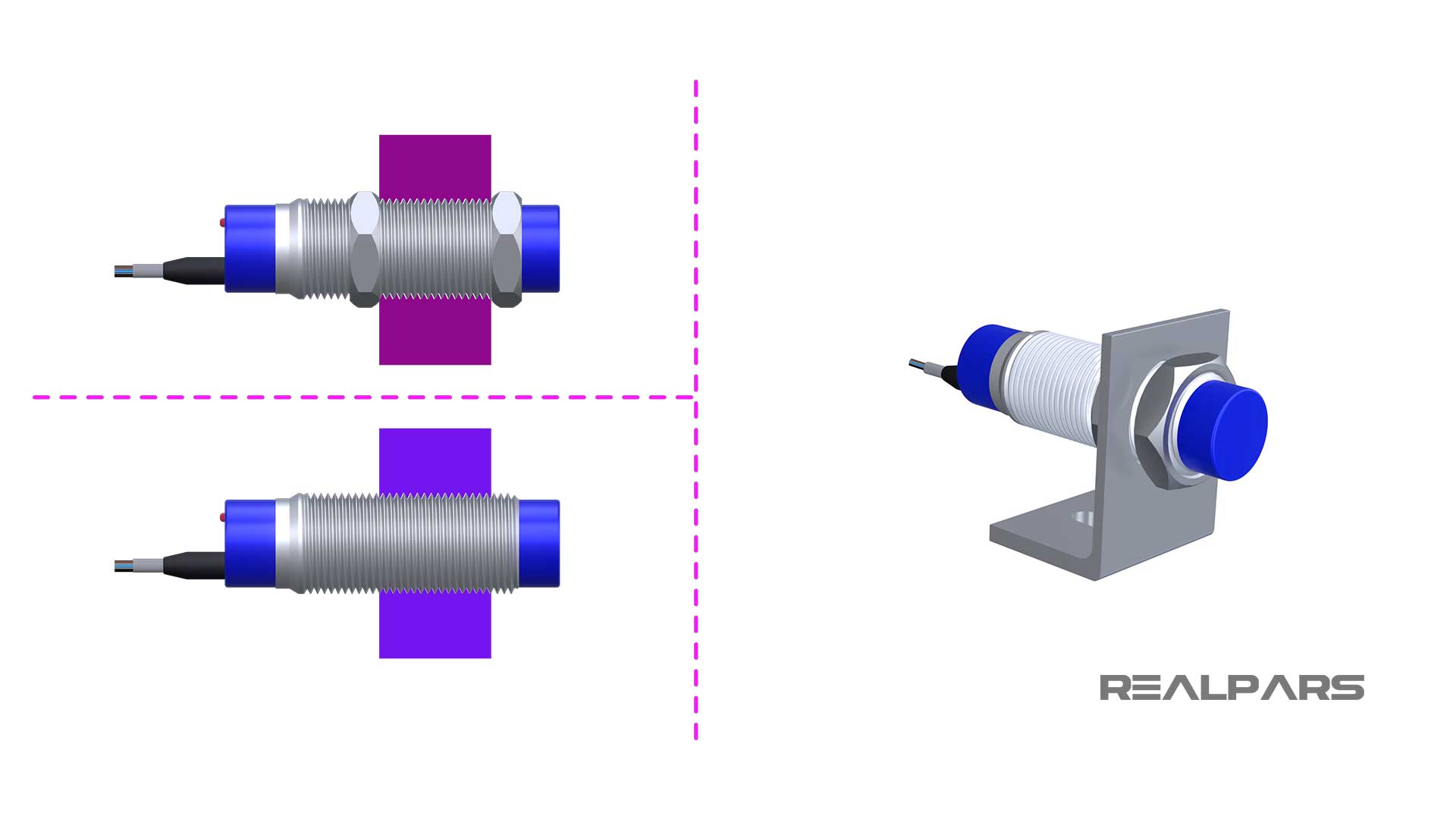 Inductive-sensor-mounting