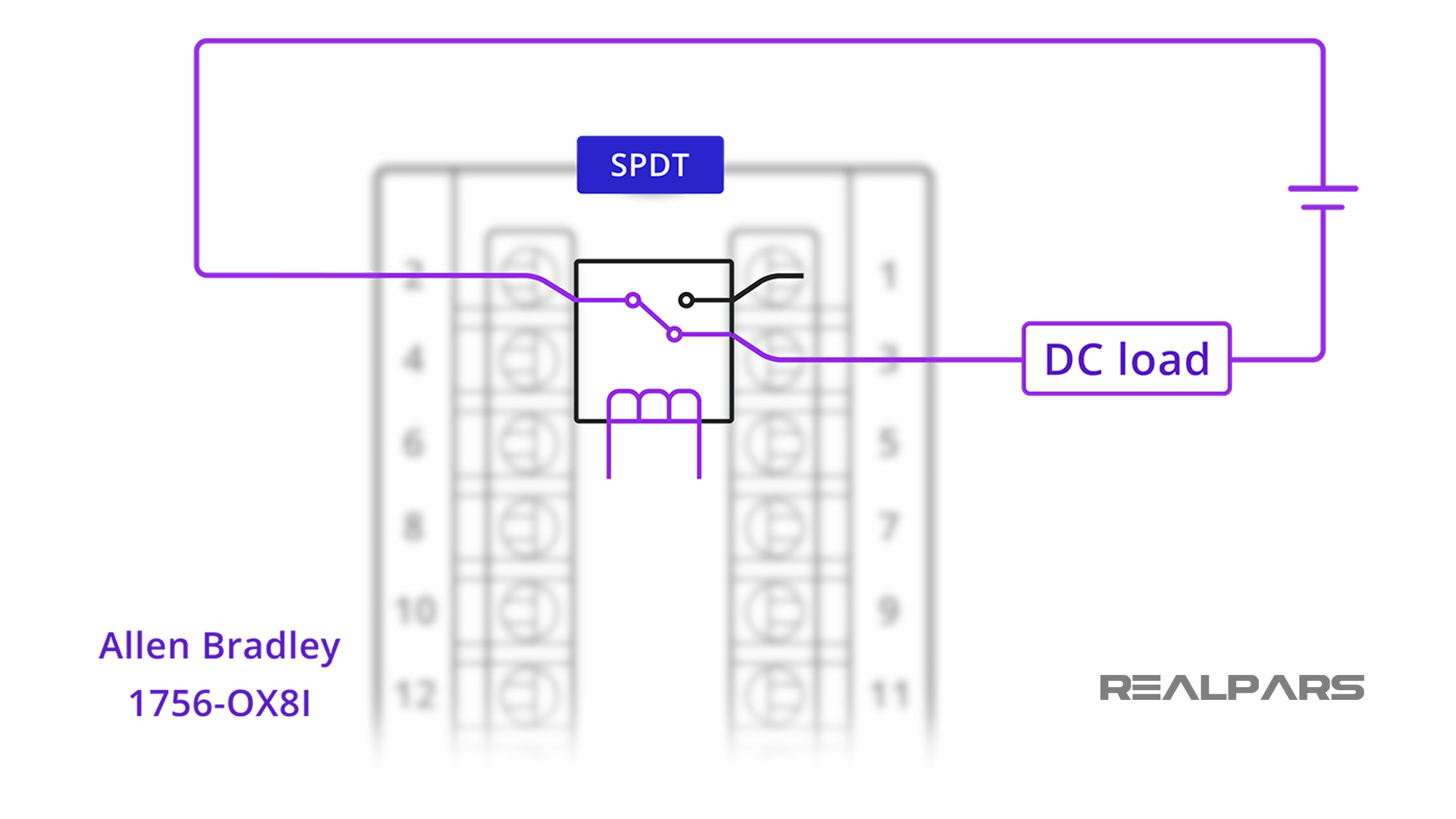 Single Pole Double Throw (SPDT) Relay