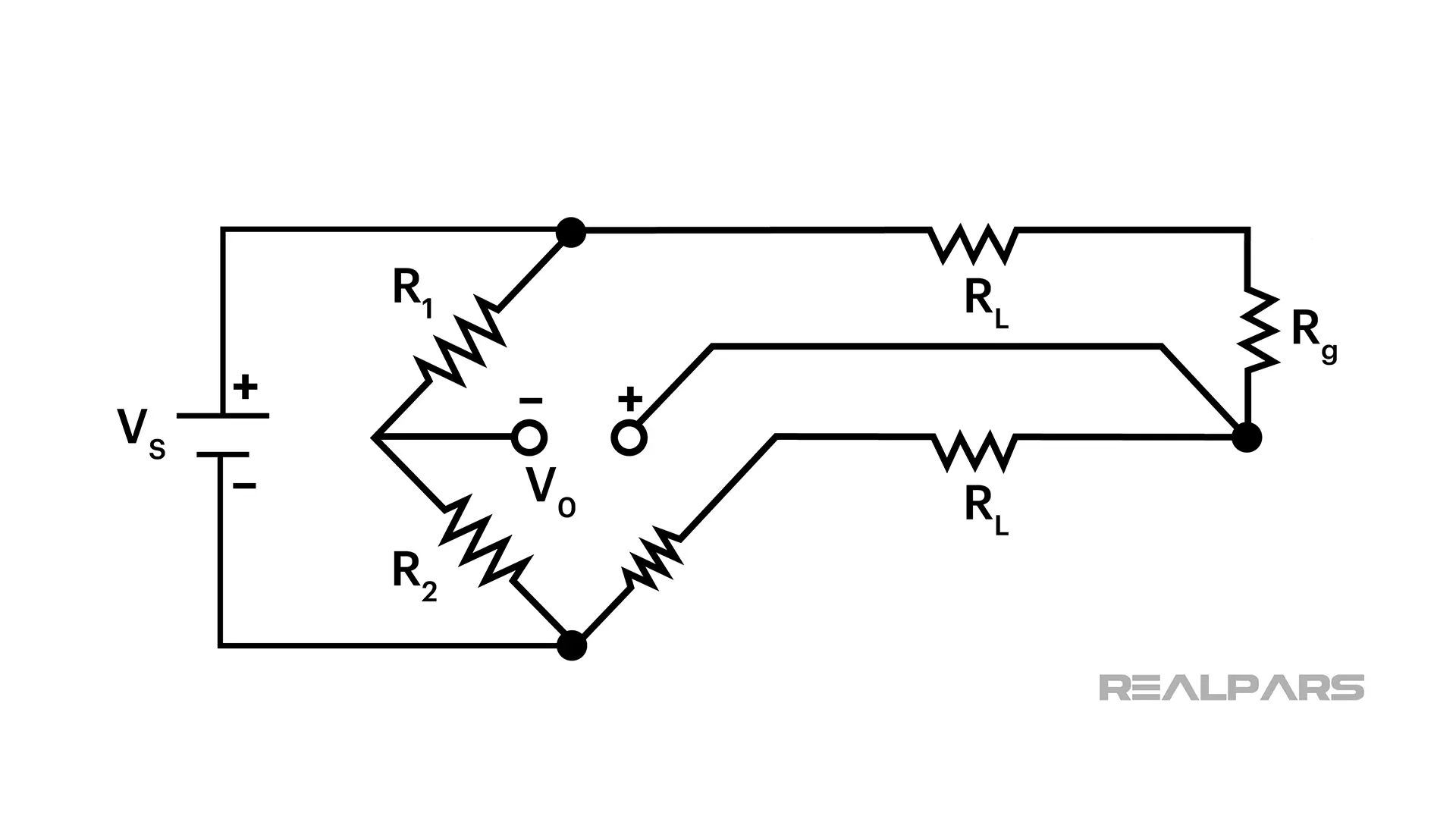 3-wire RTD Wheatstone bridge