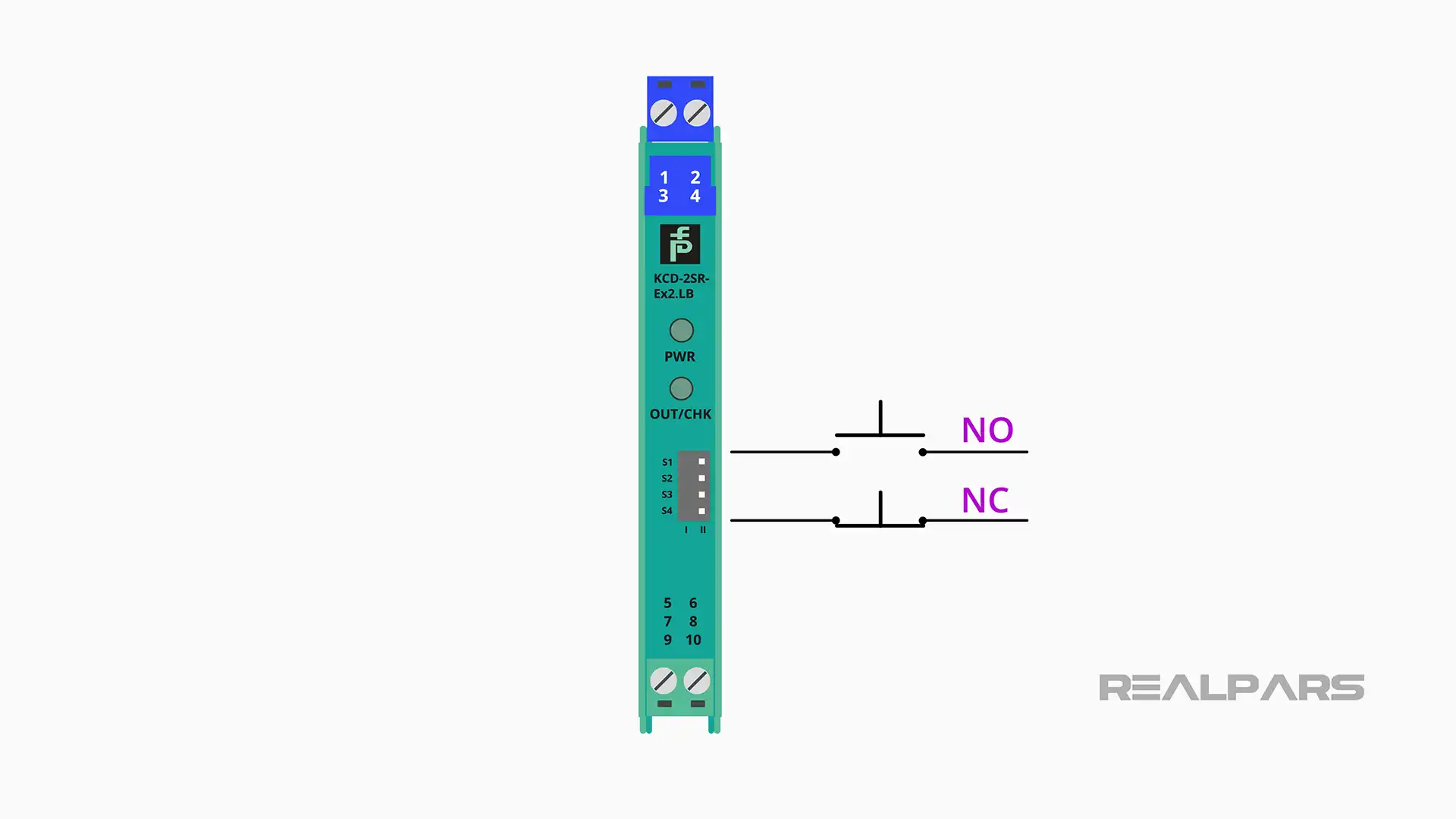 Intrinsically safe barrier with NO-NC toggle