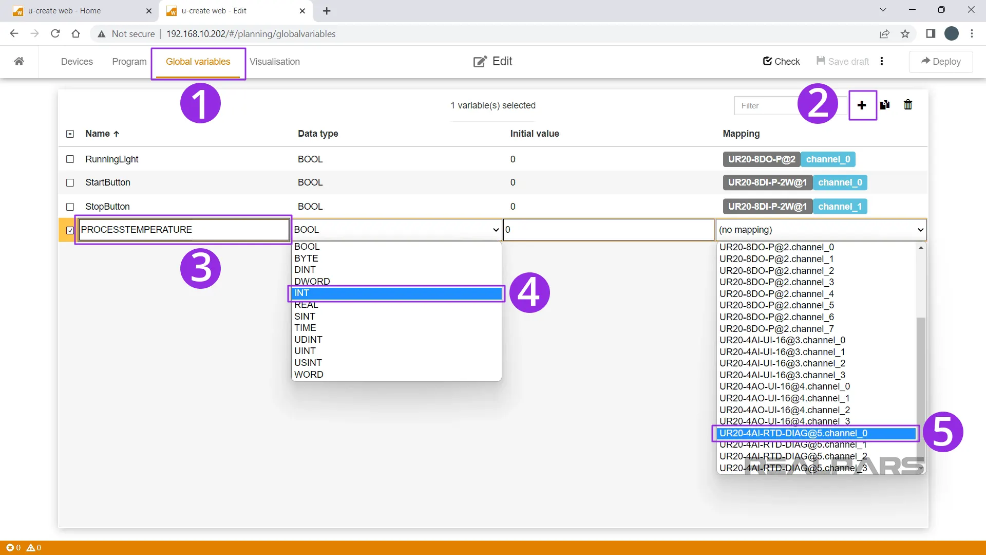 Adding a Global Variable