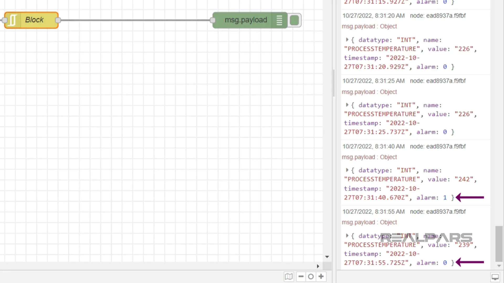 RBE Node - block unless value changes