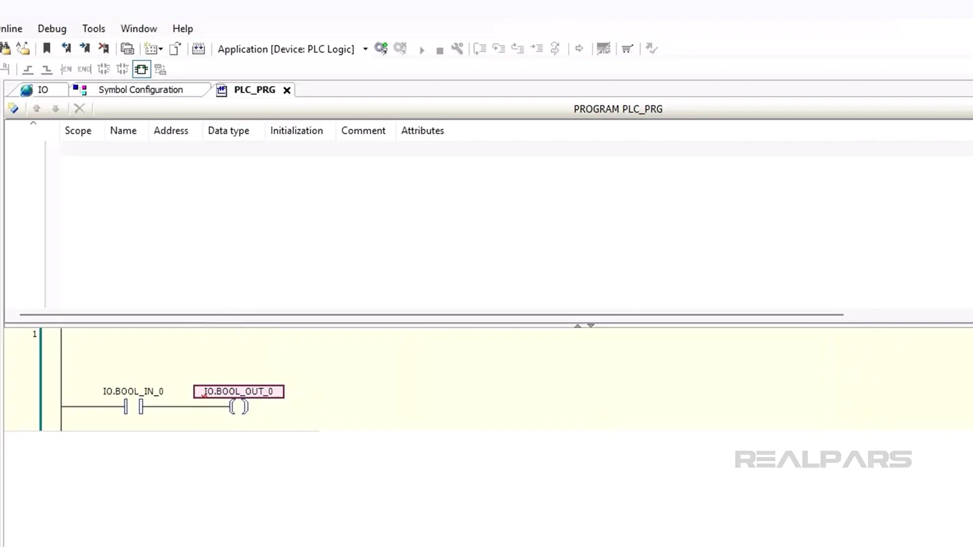 Write the Logic in CODESYS