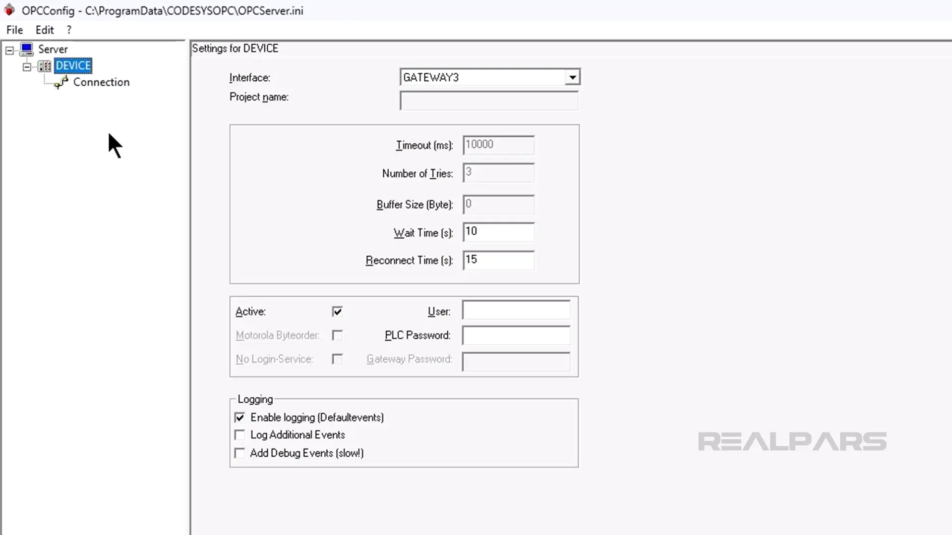 CODESYS OPC Configurator