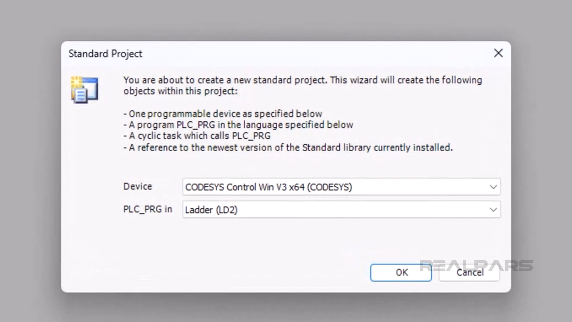 CODESYS Standard Project.