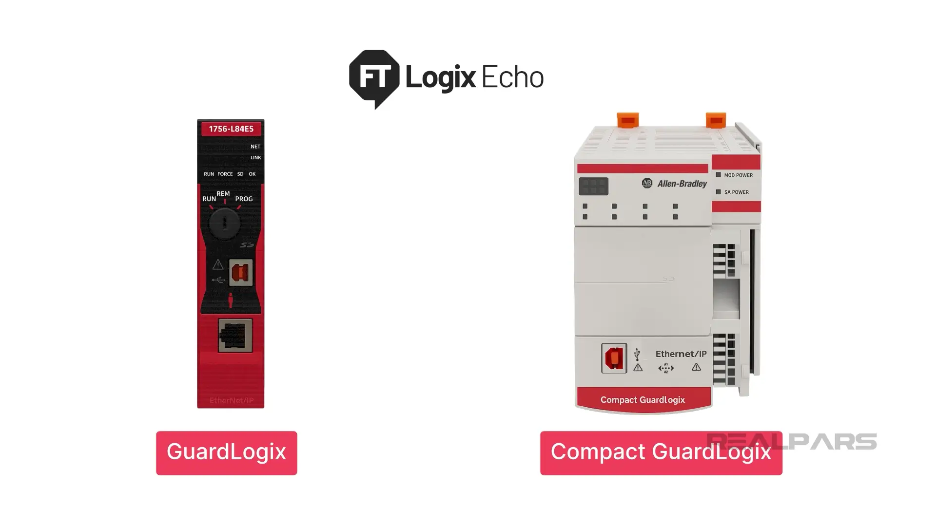  Logix Echo supports GuardLogix and Compact GuardLogix. 