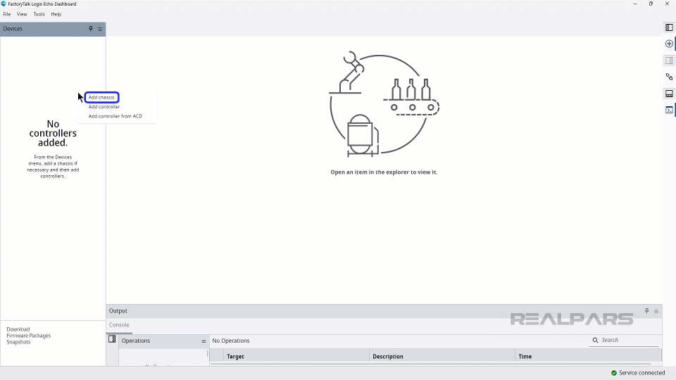 Adding a controller to Logix Echo.