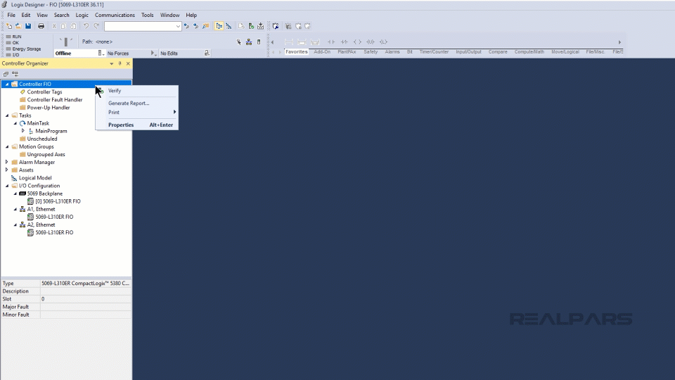 Configure the IP address of the emulated controller