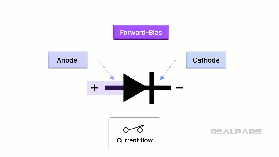 forward-biased, reverse-biased