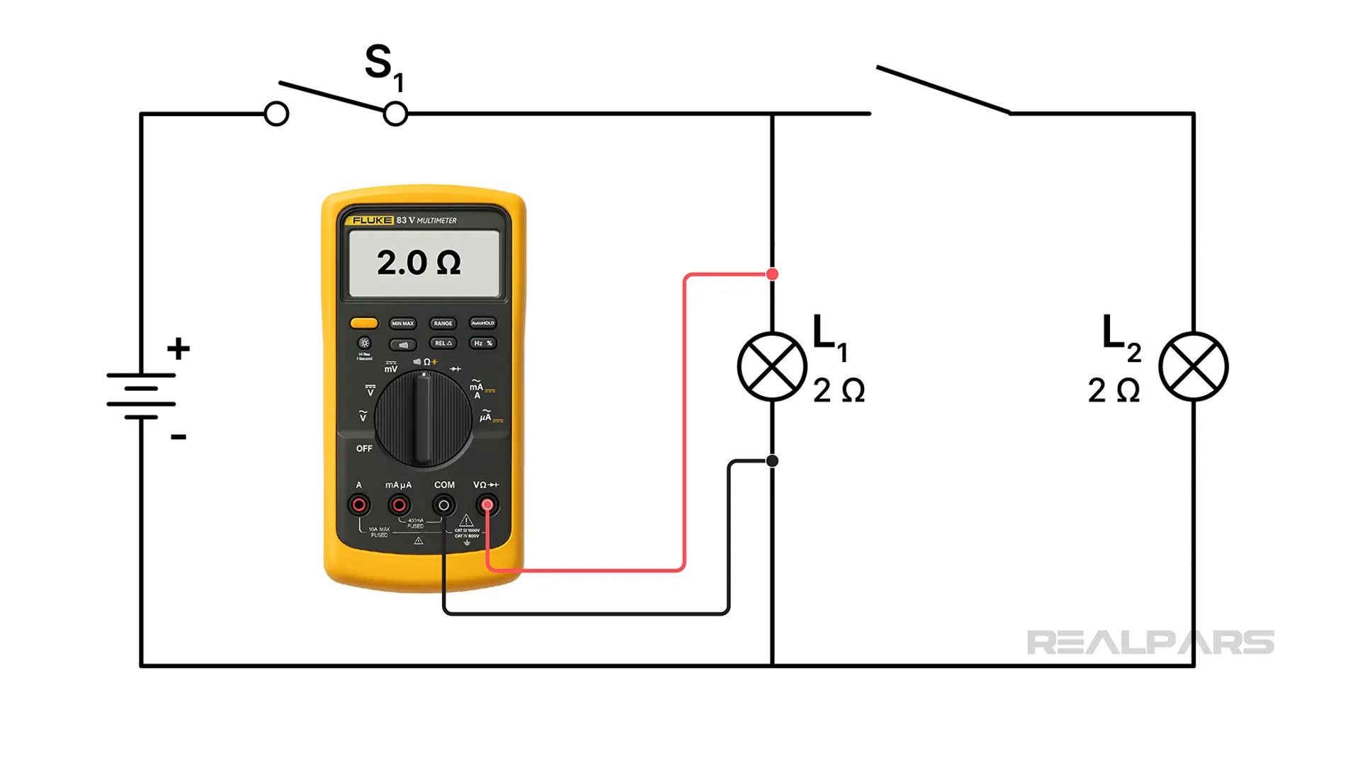 Lamp resistance testing