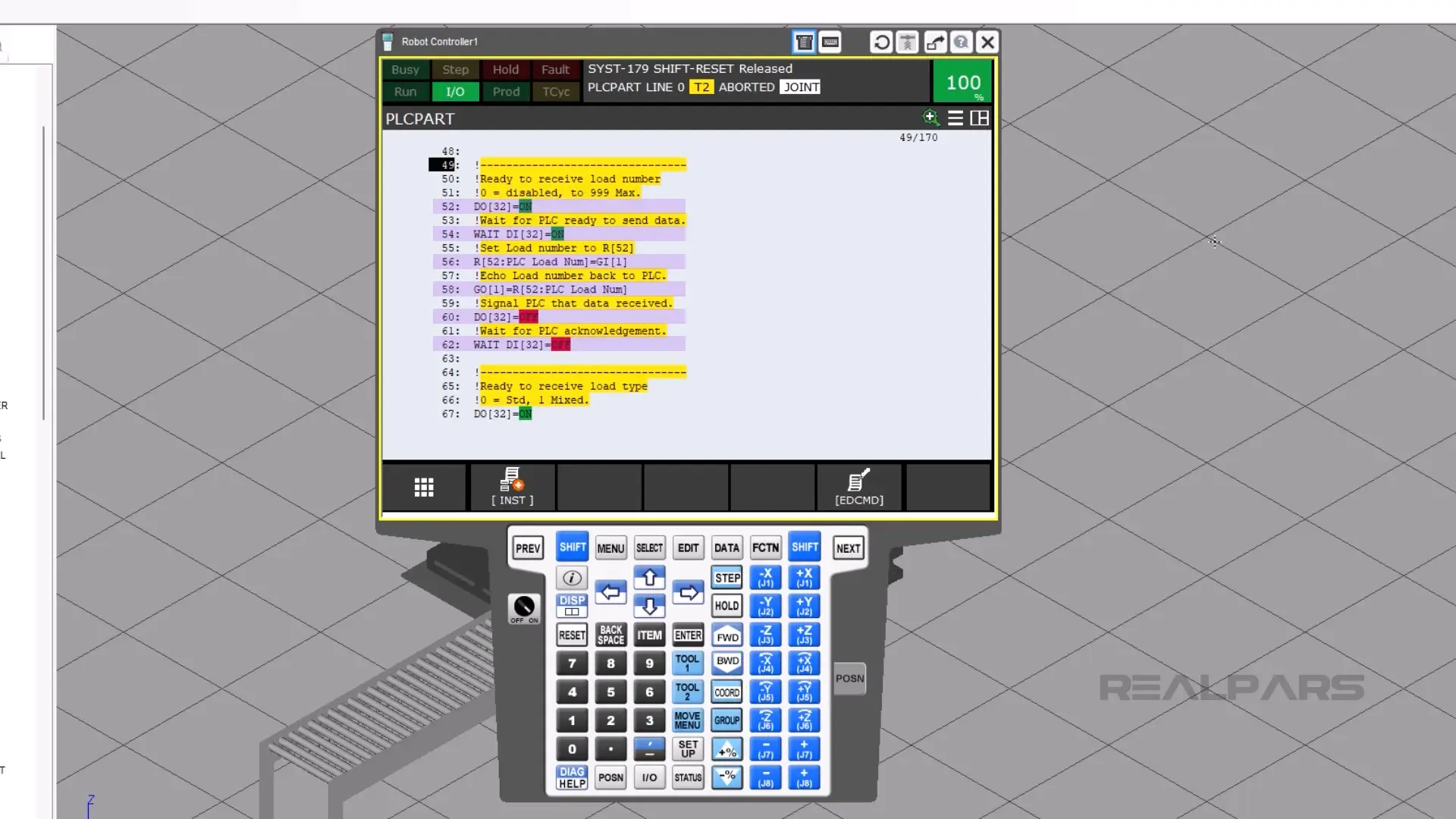 DI and DO in PLCPART.TP