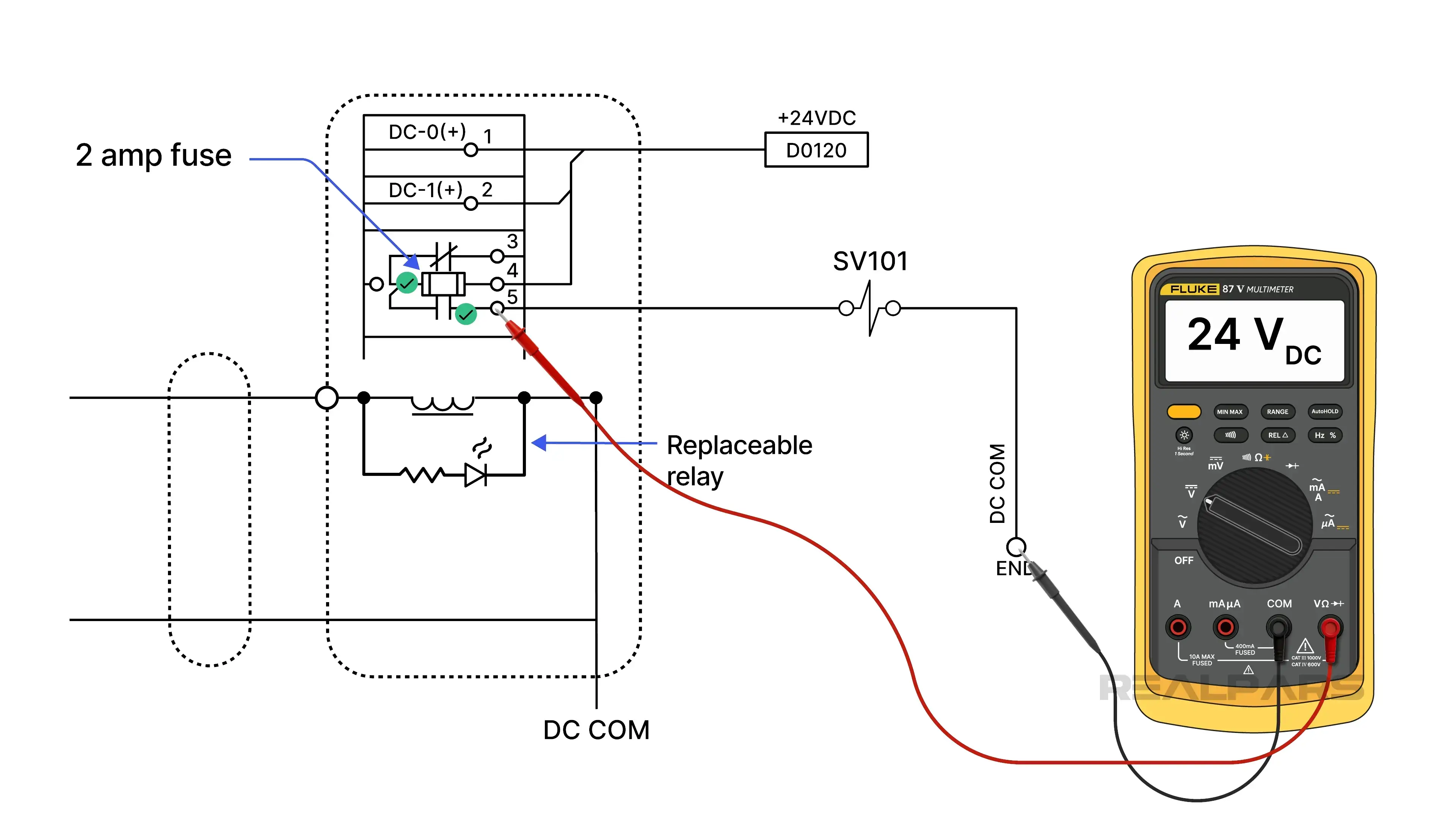 Voltage of a Terminal Block